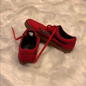 red vans black stripe